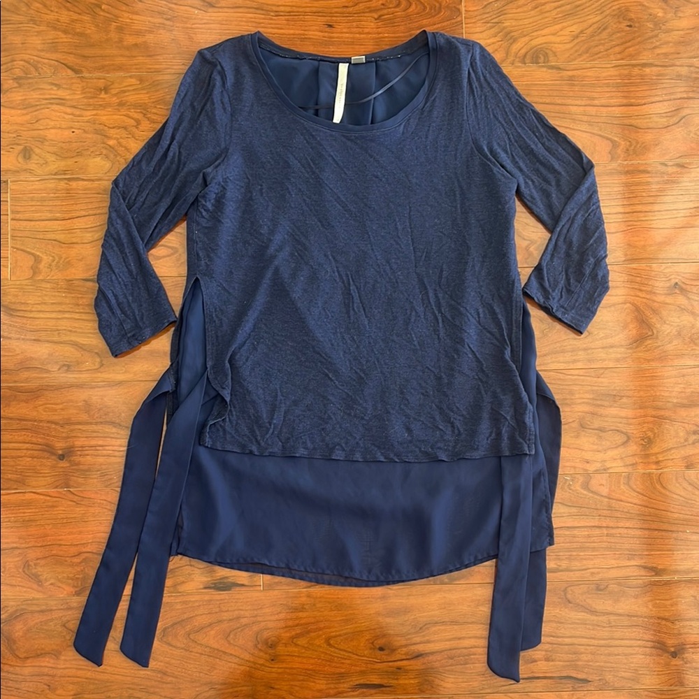 Lauren Conrad Navy Blue Blouse